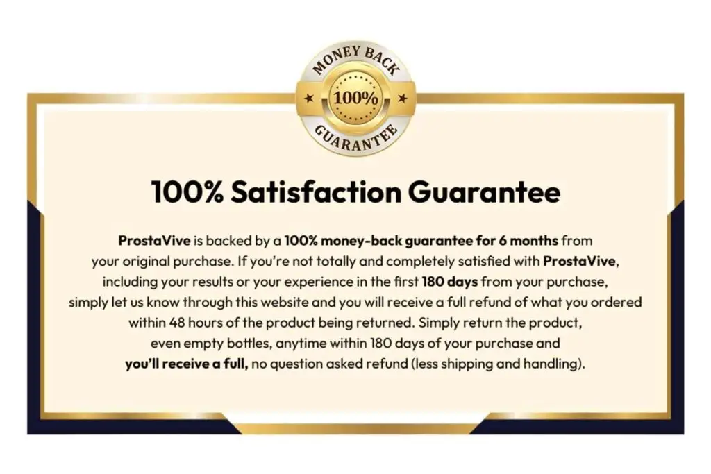 Prostavive Guarantee